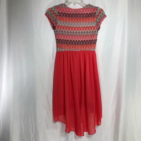 Amy’s Closet Girls  Knit Lace Hi-Lo Dress - Picture 3 of 7